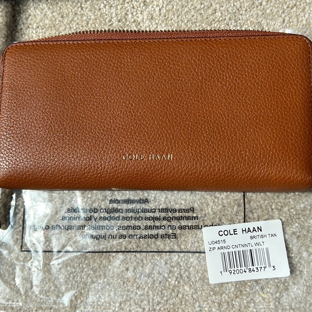 Cole Haan British Tan Continental Wallet